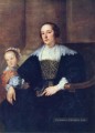 La femme et la fille de Colyn de Nole Baroque peintre de cour Anthony van Dyck